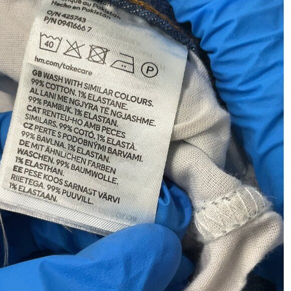 H&M Comfort Stretch Mom Jeans High Waist Ankle Length Nwt - Picture 5 of 7